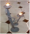 Table top candle display feature